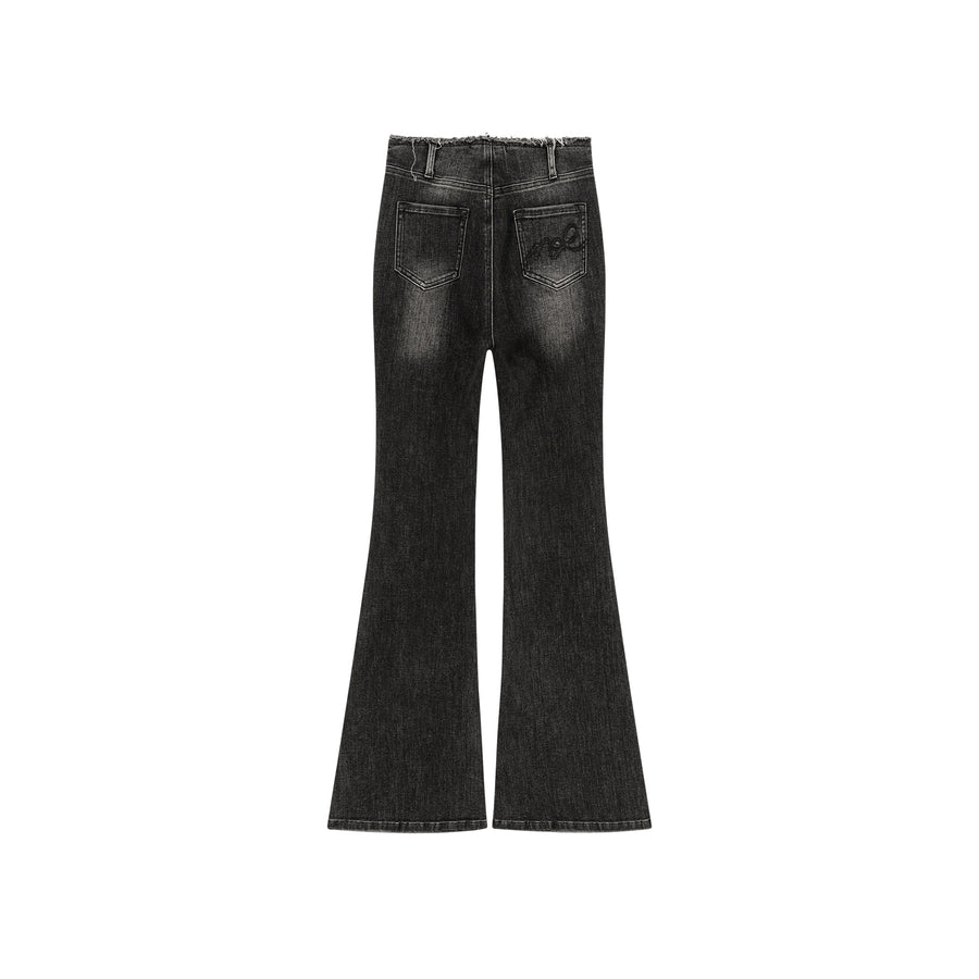 CHUU High Waist Semi Bootcut Jeans