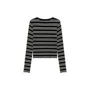 V-Neck Striped T-Shirt