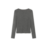 U Neck Basic Long Sleeve T-Shirt