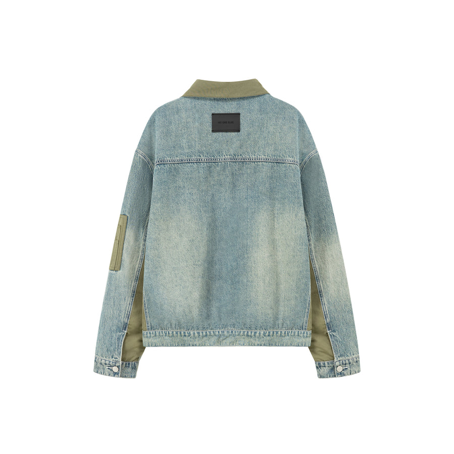 CHUU Pop Of Color Denim Jacket