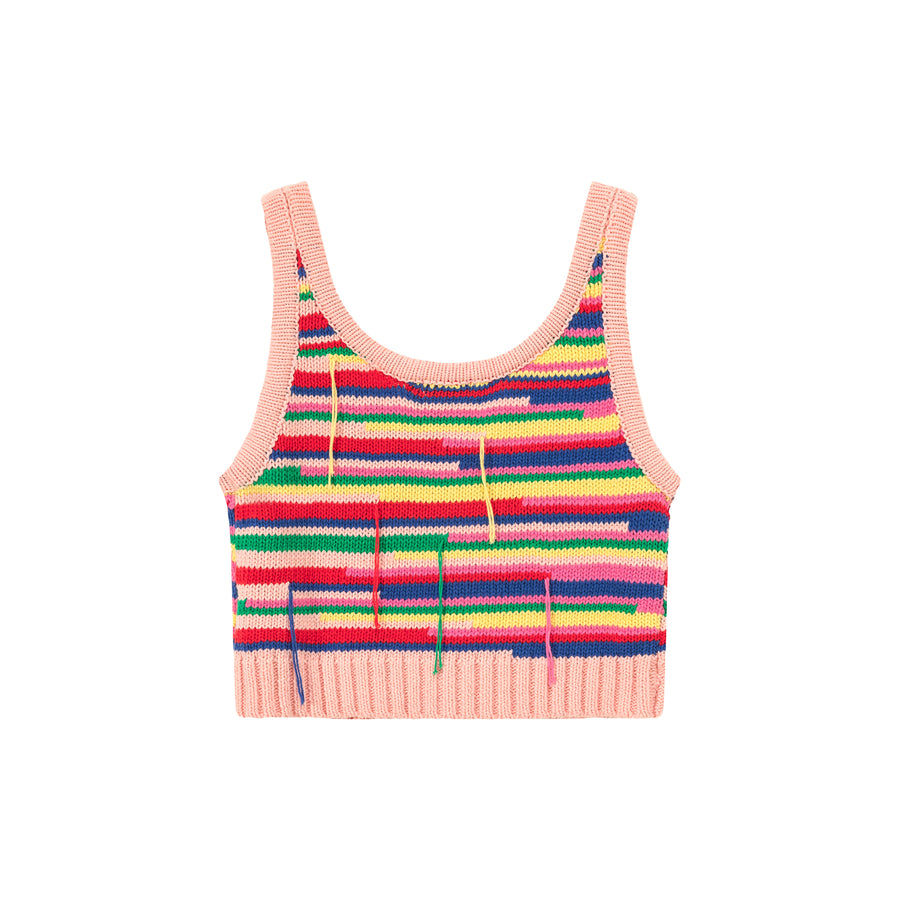 CHUU Rainbow Knit Sleeveless Top