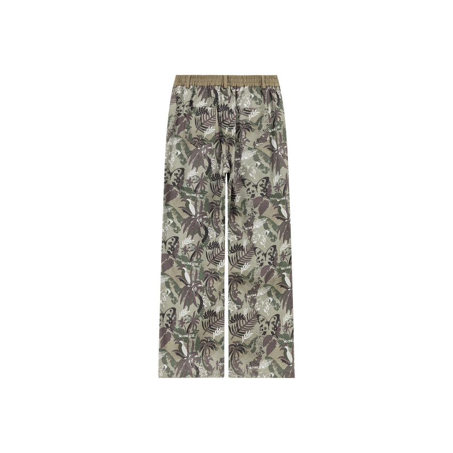 CHUU Forest Print Wide Pants