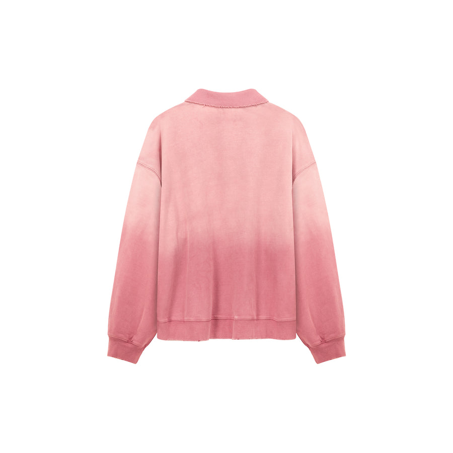 CHUU Polo Neck Boxy Sweatshirt