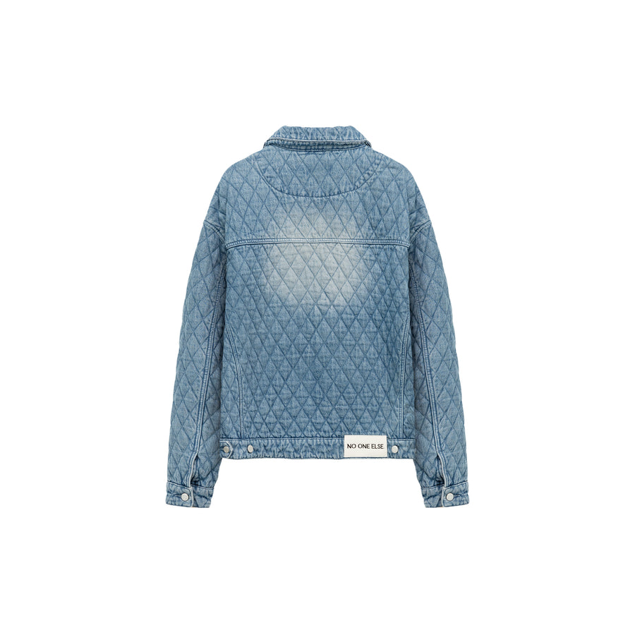 CHUU Denim Quilted Jacket