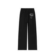 Banded Wide Leg Jogger Pants