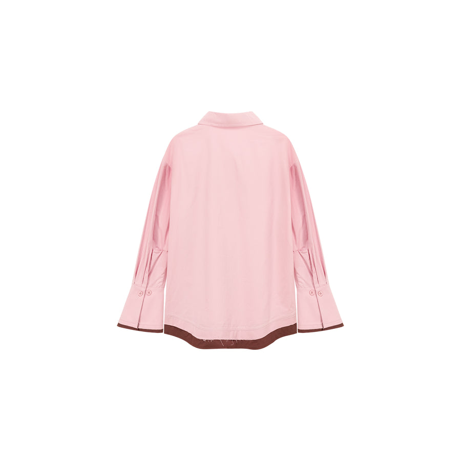 CHUU Color Matching Loose Fit Shirt