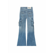 Pocket Bootcut Denim Jeans