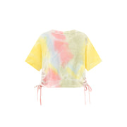 Tie-Dye Printed Short Sleeve Round Neck T-Shirt