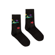 Flower Power Jacquard High Socks