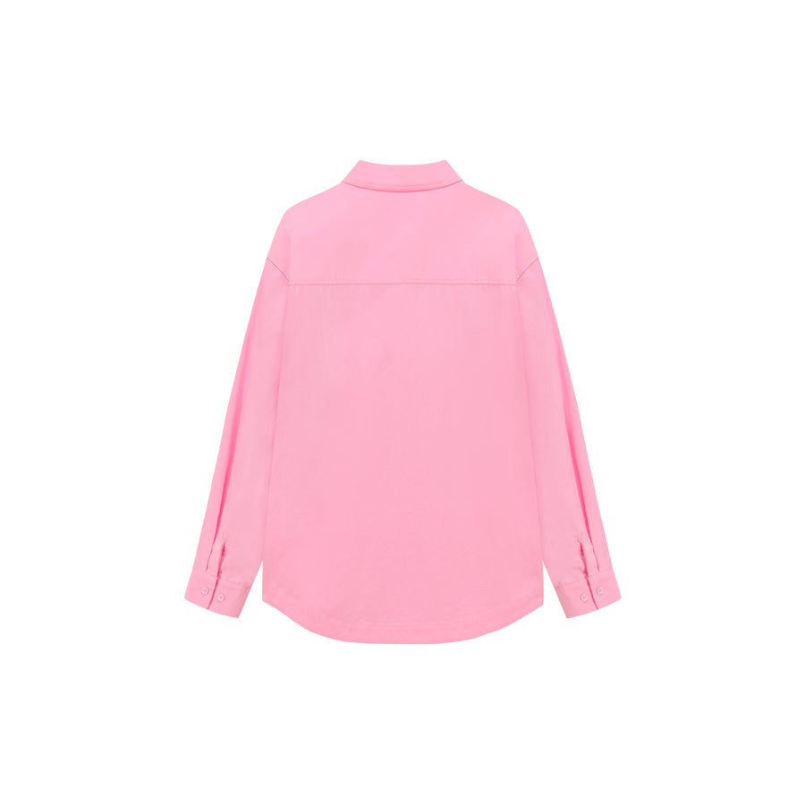 CHUU Heart Loose Fit Color Long Sleeve Shirt