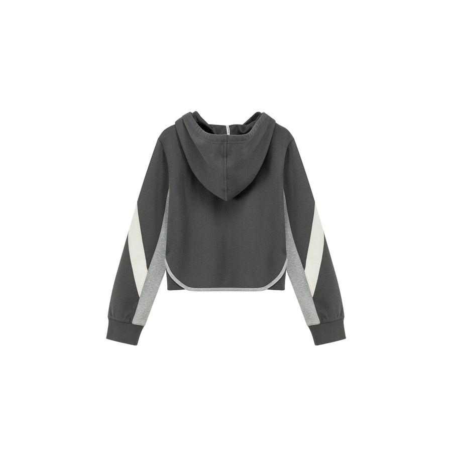 CHUU Color Matching Hooded Zip-Up