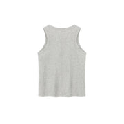 Basic Simple Sleeveless T-Shirt