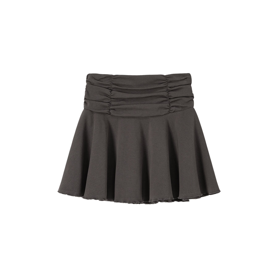 CHUU Sport Shirring Frill Mini Skirt