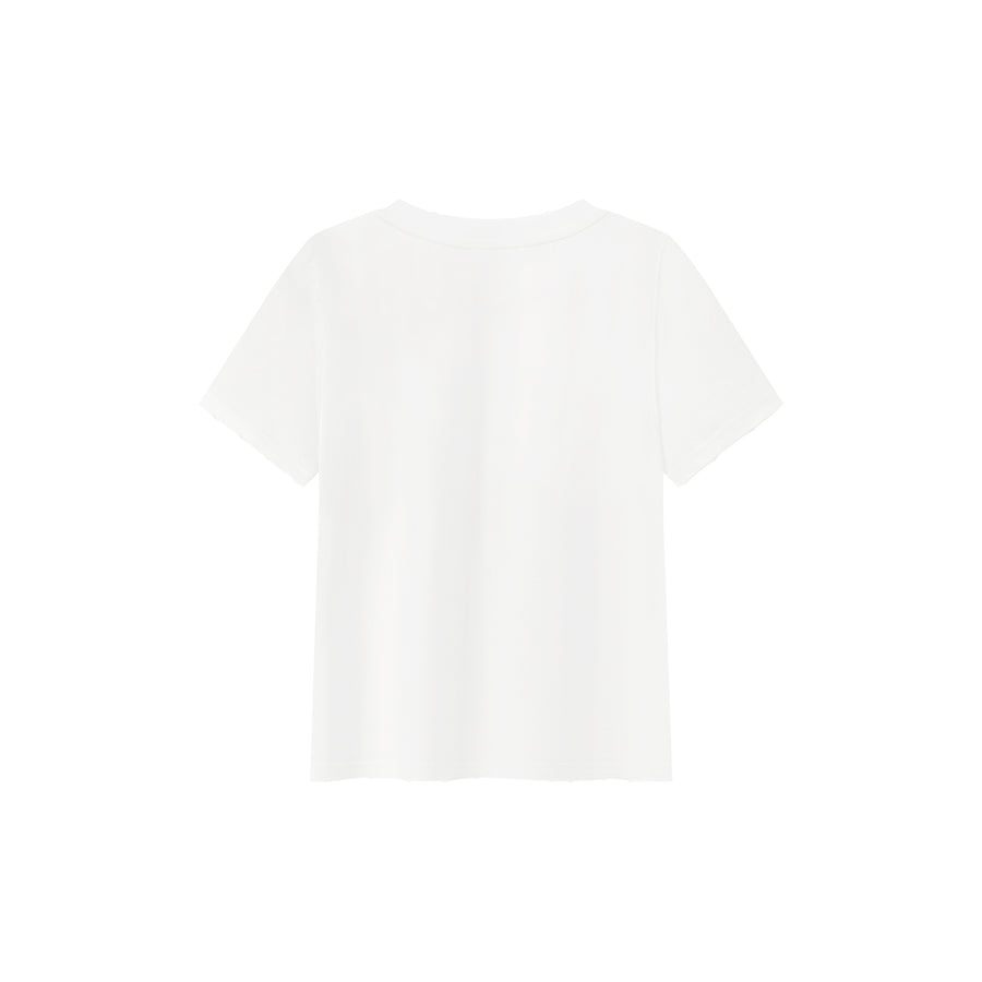 CHUU Logo Daily Cotton Short Sleeved T-Shirt