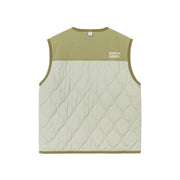 Color Combination Quilted Vest