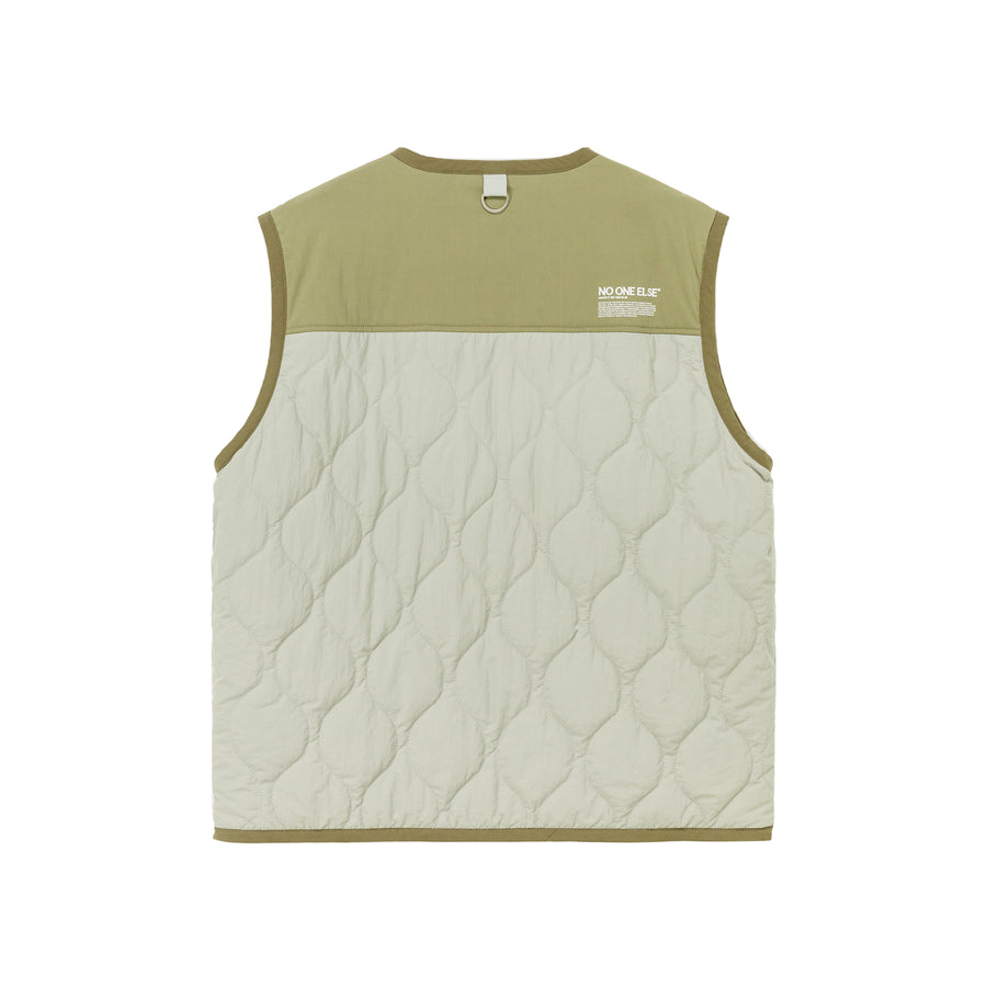 CHUU Color Combination Quilted Vest