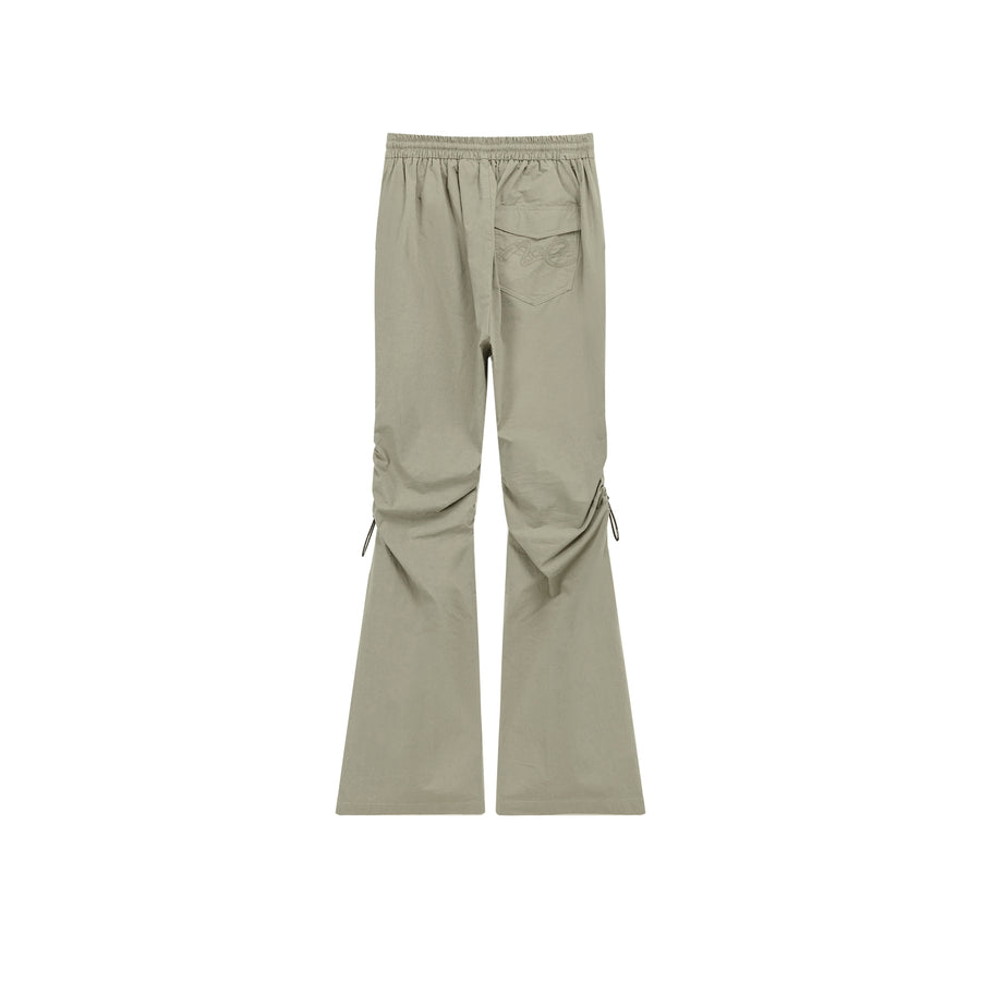 CHUU String Shirring Bootcut Cargo Style Pants