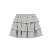 Elastic Waist Ruffle Mini Skirt