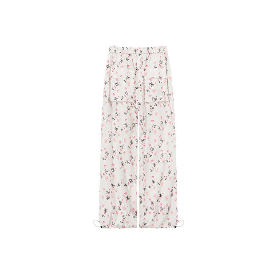 CHUU Heart String Wide Pants