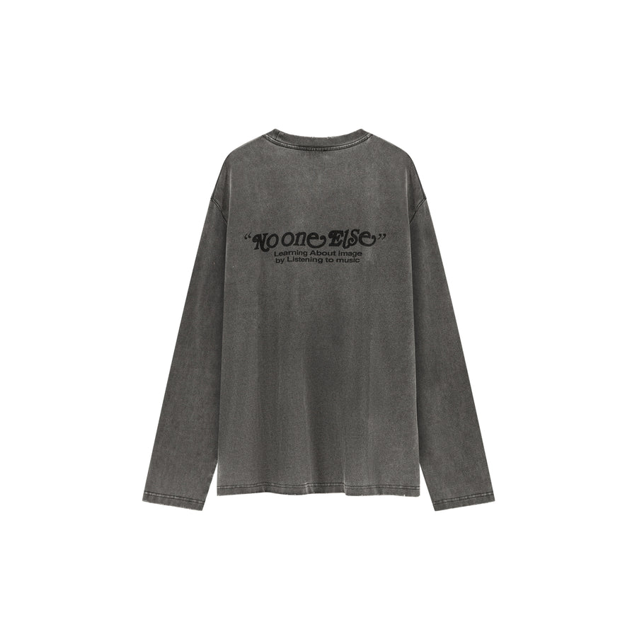 CHUU Vintage Music Boxy Long Sleeve T-Shirt