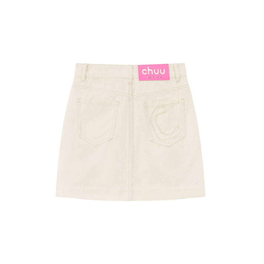 CHUU Summer Icons Printed Mini Skirt