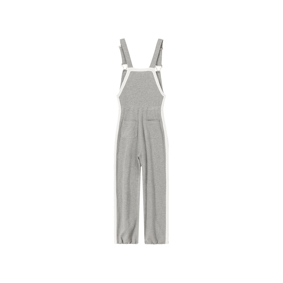 CHUU Waffle Logo String Sporty Overalls