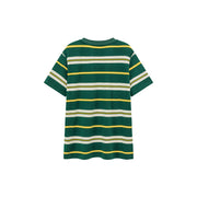 Multi-Color Striped Loose-Fit Short Sleeve T-Shirt