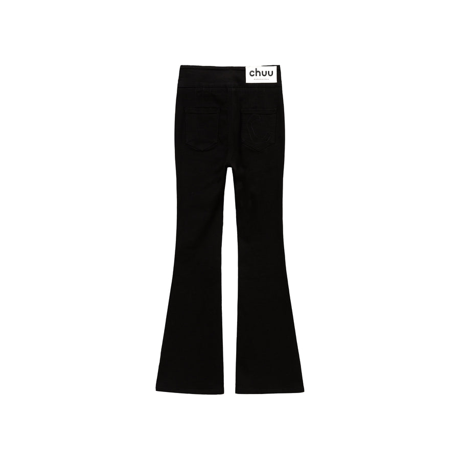 CHUU Front Ankle Slit Bootcut Pants