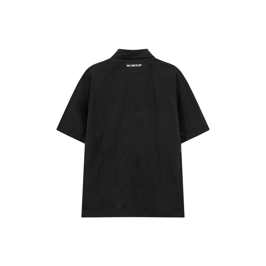 CHUU Pocket Boxy Button Shirt