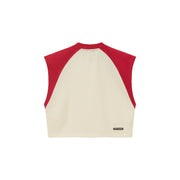 Colorblocked Loose-Fitting Sleeveless Boxy T-Shirt