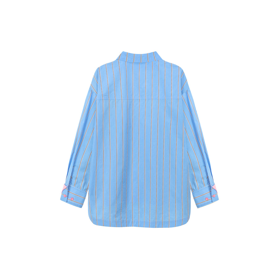 CHUU Striped Loose Fit Long Sleeve Shirt