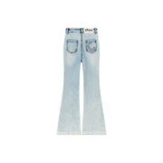 Distressed Rips Slit Denim Jeans