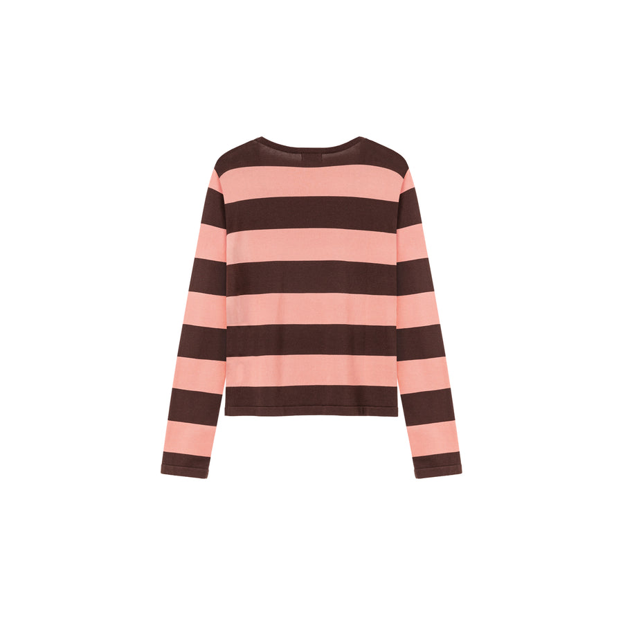 CHUU Color Stripe Knit Sweater