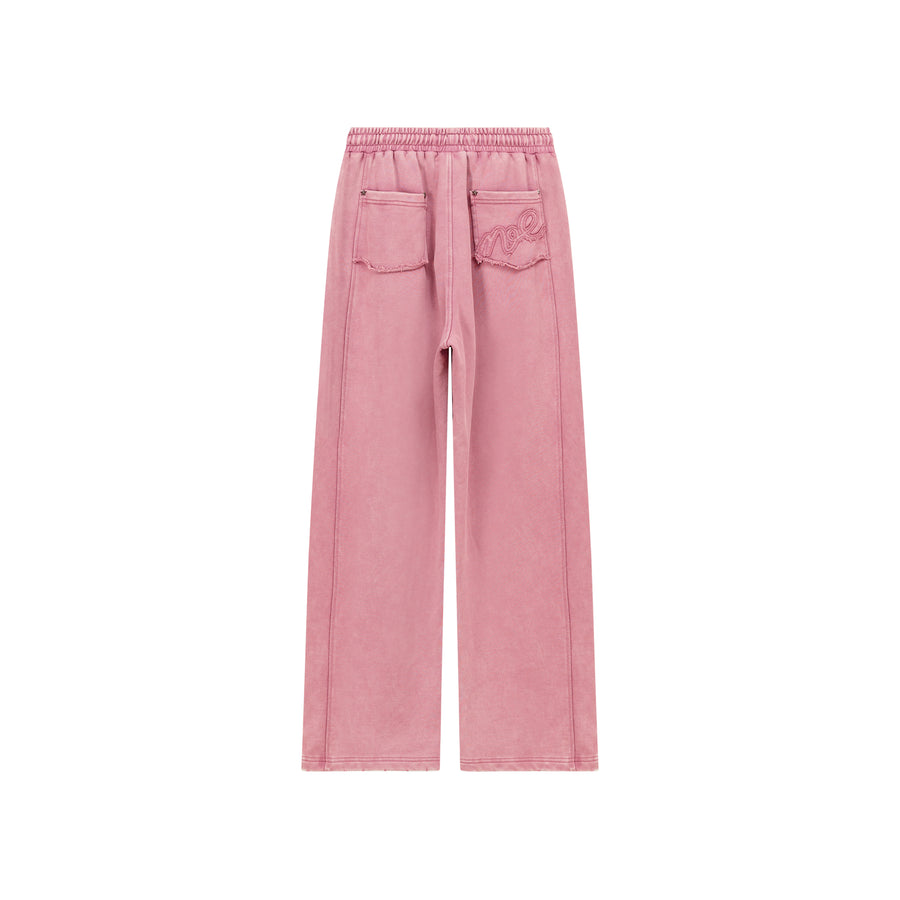 CHUU Simple Wide Casual String Pants