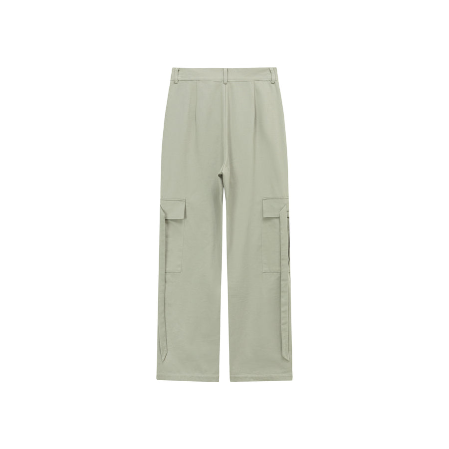 CHUU Trendy Wide Cargo Pockets Pants