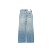 High Waist Loose Wide Leg Washed Wide Jeans