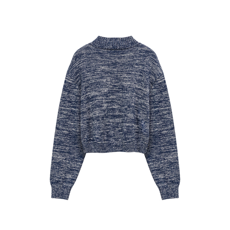 CHUU Half Zip-Up Knit Sweater