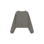 Stitch Stripe Simple Sweatshirt