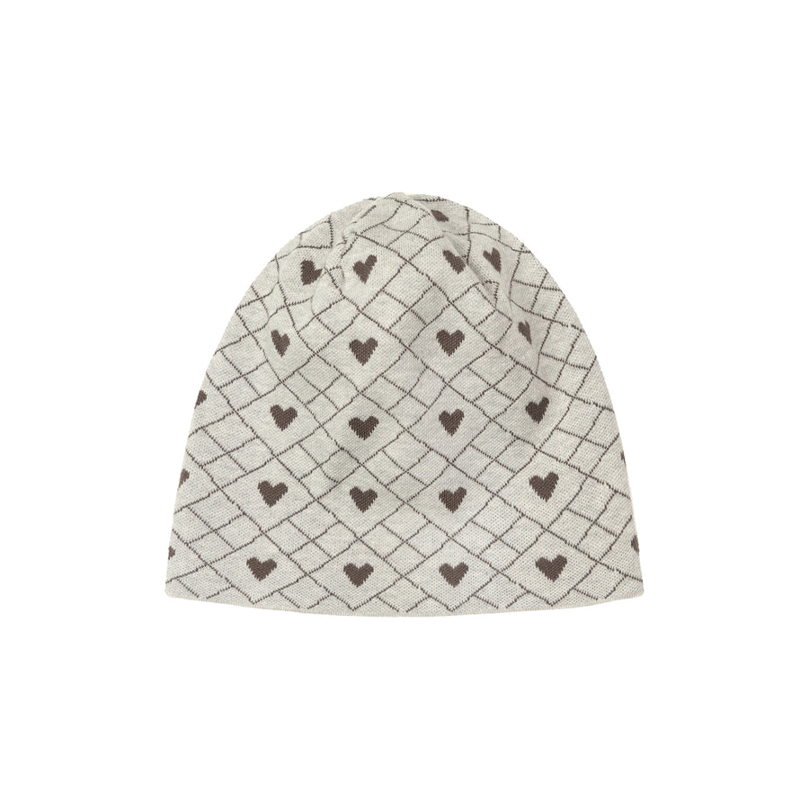 CHUU Argyle Heart Beanie