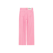 Logo Long Wide Baggy Color Pants