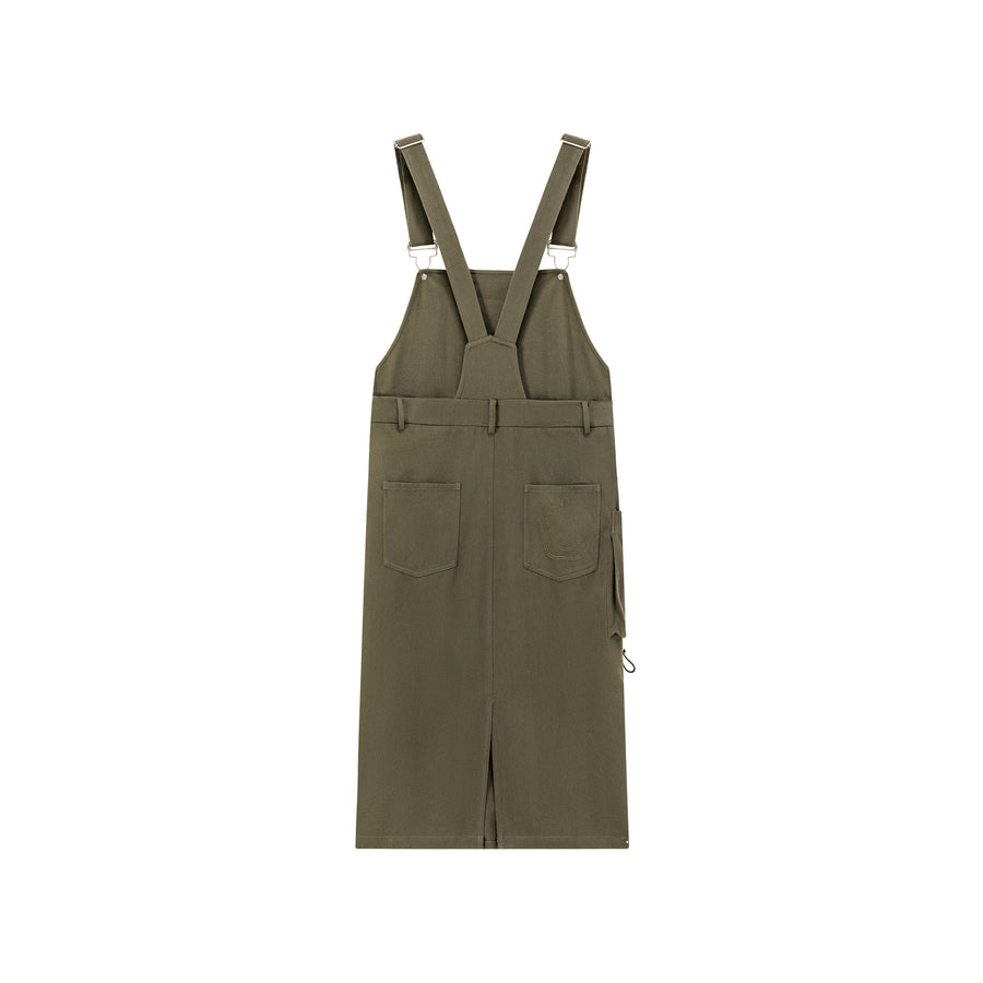 CHUU Pocket Overalls Dress