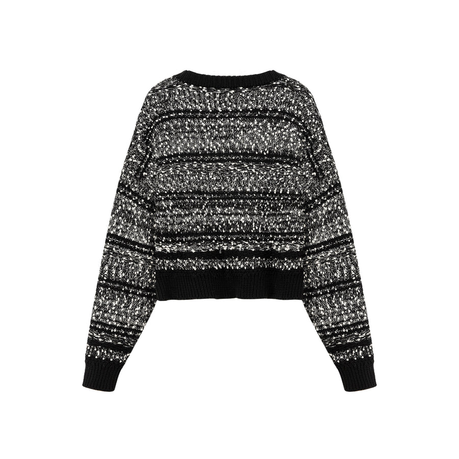 CHUU V-Neck Crop Knit Sweater