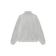 Logo Half Zip Up Simple Sweatshirt