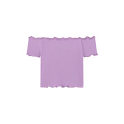 Chuu Babe Club Ruffled Off-The-Shoulder T-Shirt