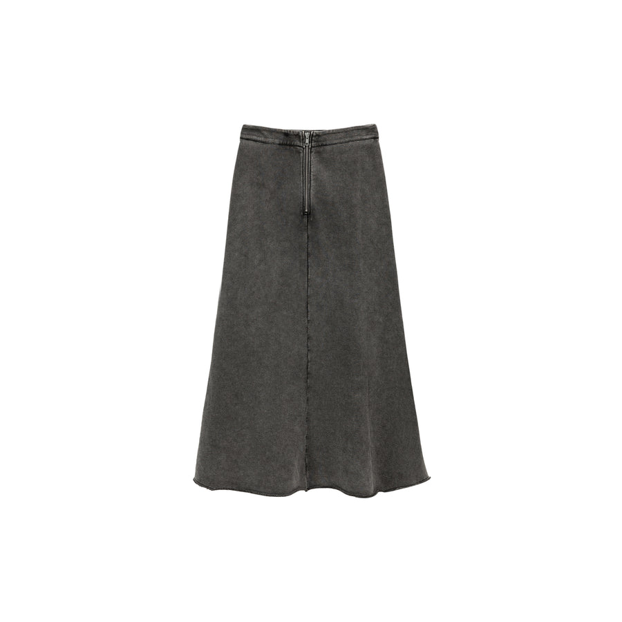 CHUU Star Raw Hem Mermaid Long Skirt