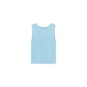 Logo Color Lettering Button Sleeveless Top