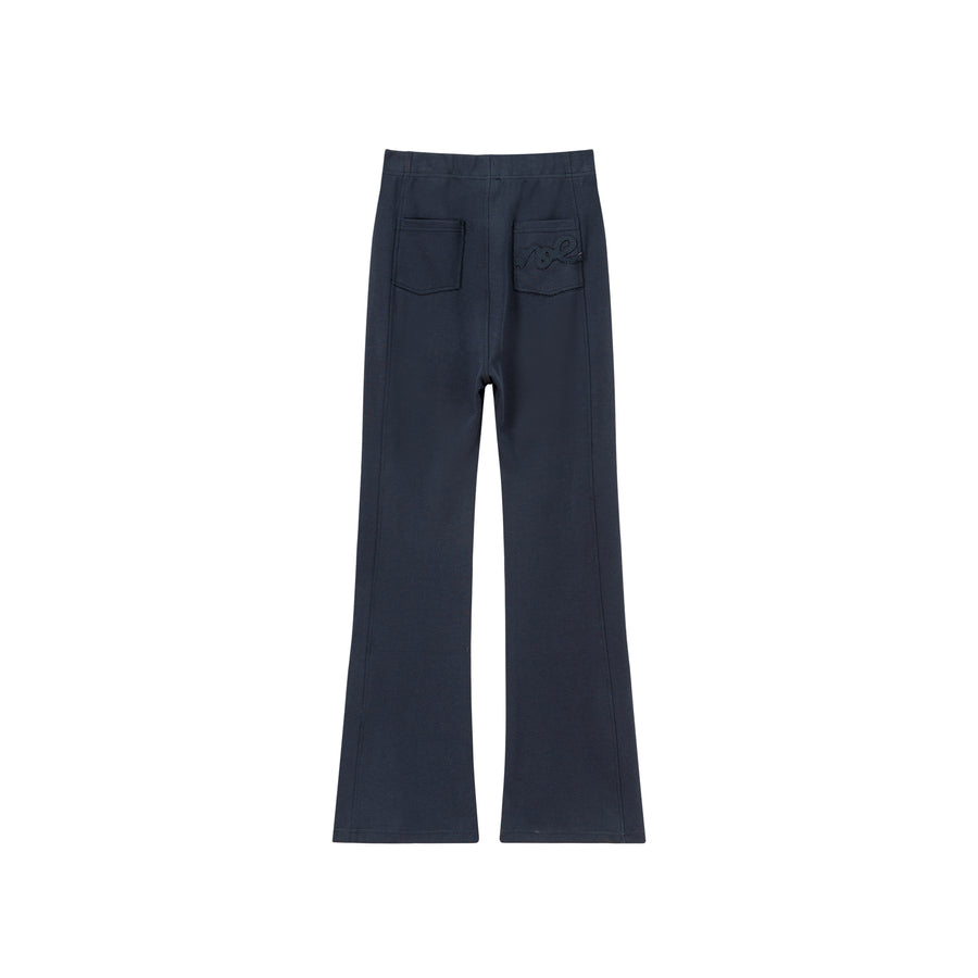 CHUU Navy Slimfit Bootcut Jogger Pants