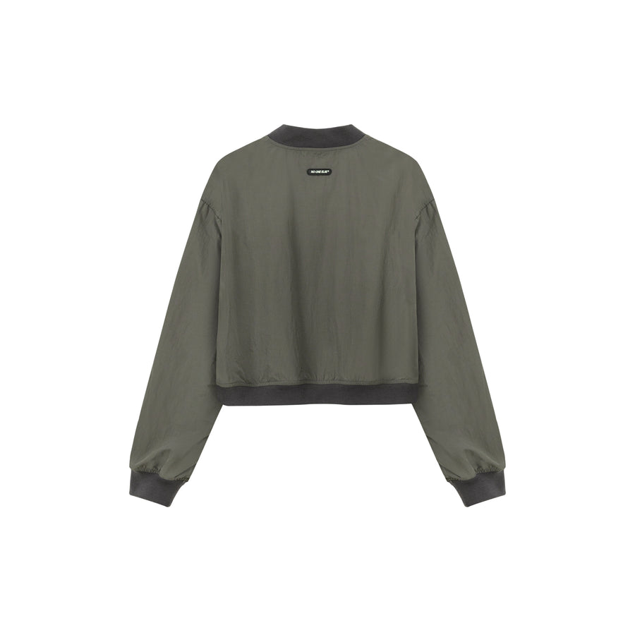 CHUU Raglan Sleeve Color Contrast Field Jacket