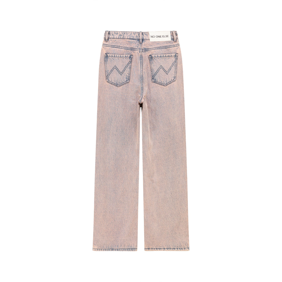 CHUU Color Washed Wide Jeans