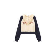 Contrast Raglan Vintage Zip-Up